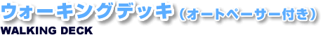 ウォーキングデッキ(オートペーサー付き)